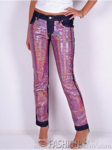 модные джинсы 2010 женские Dolce & Gabbana Stunning Pants for Women, Pink Color, Jeans