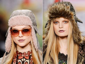шапки-ушанки модные шапки зима 2010 2011