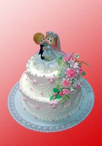 двухъярусный свадебный торт цена